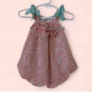 6 Month Girl Infant Baby One Piece Baby Essentials Sleeveless Paisley Bubble